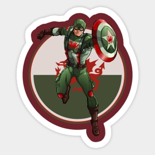 Captain Cymru, Welsh Avenger Sticker